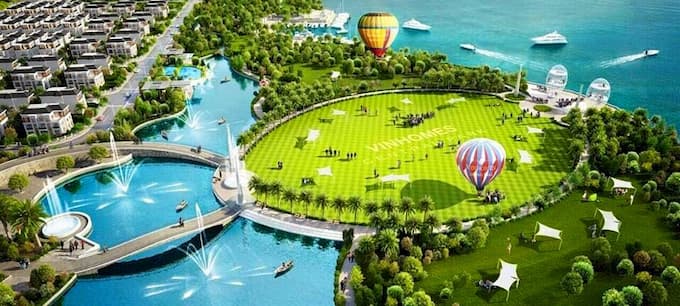 Chuỗi công viên và biển hồ ấn tượng tại khu đô thị
