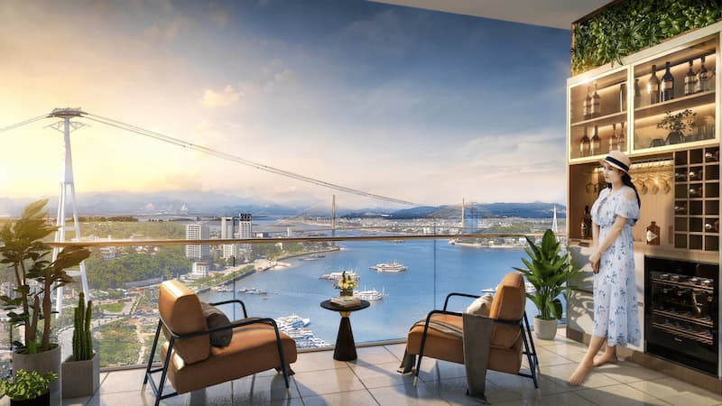 Tầm nhìn ngoạn mục từ căn hộ tại Sun Elite City Hạ Long, đón trọn vẹn vẻ đẹp vịnh Hạ Long