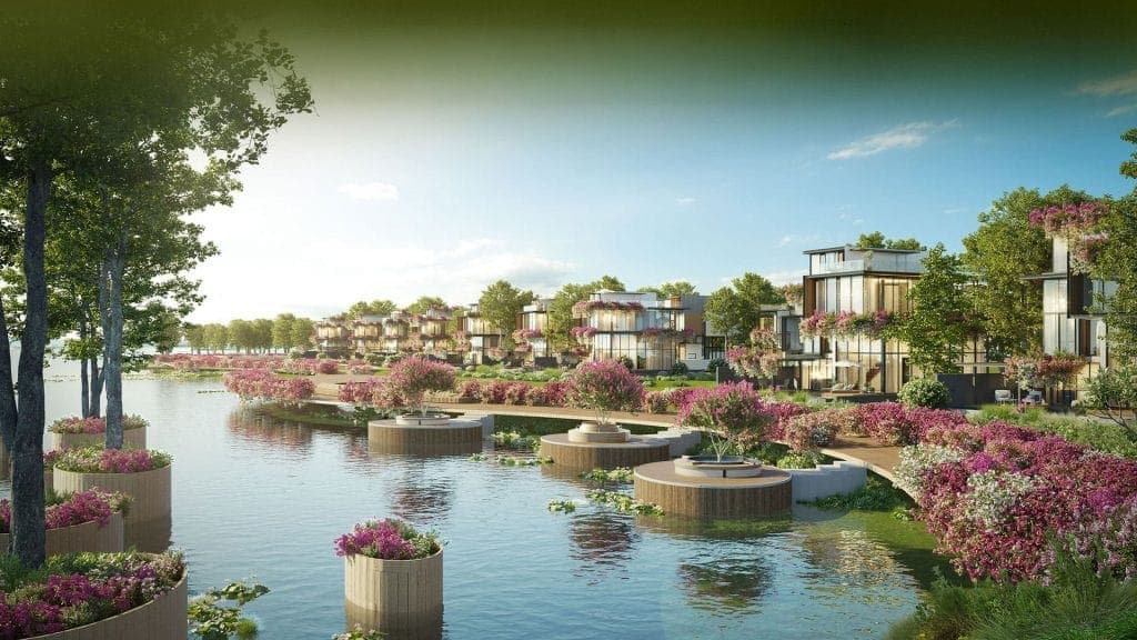 Alluvia City tọa lạc tại vị trí đắc địa ven sông Hồng